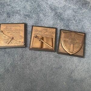 Amor of God Bronze Inspirational Wall Plaques Set